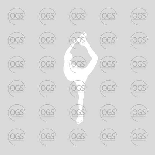 Silhouette of a person against a light gray background with 'OGS' logo pattern.