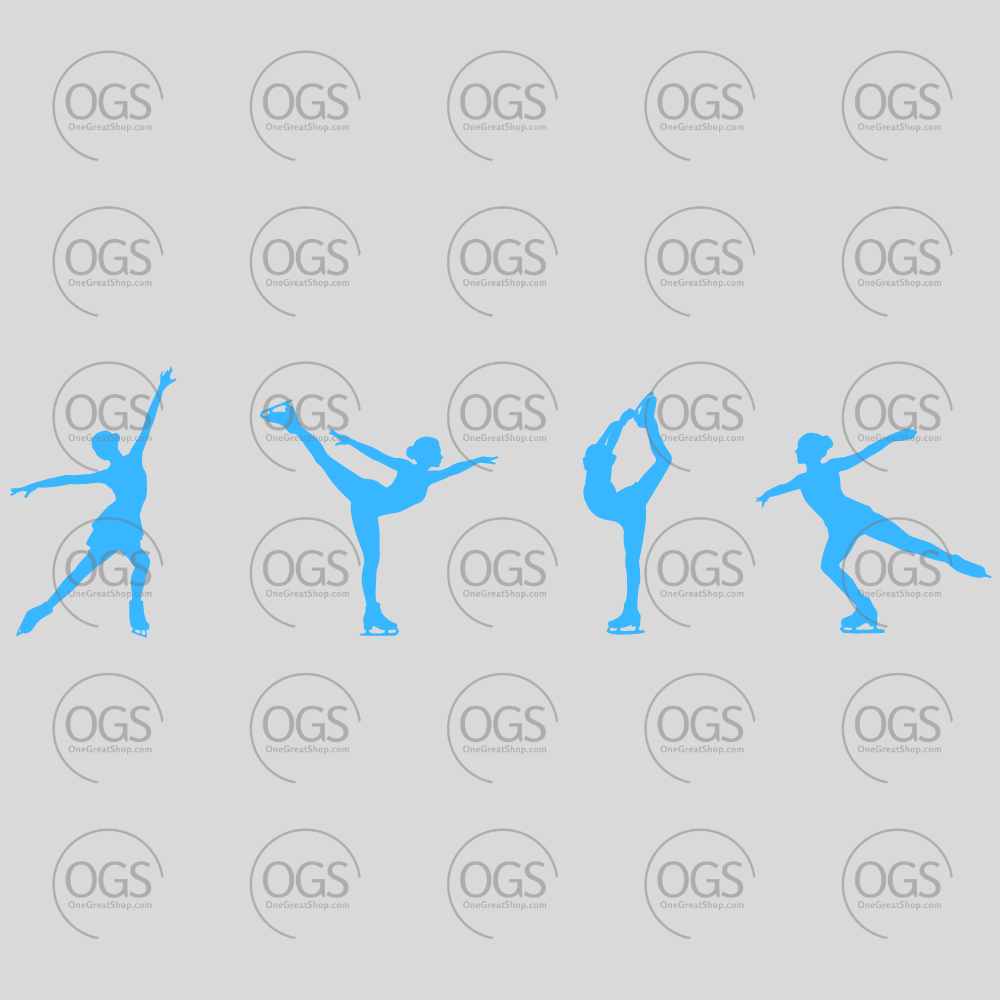 Blue silhouette of a dancer on a gray background with 'OGS' branding.