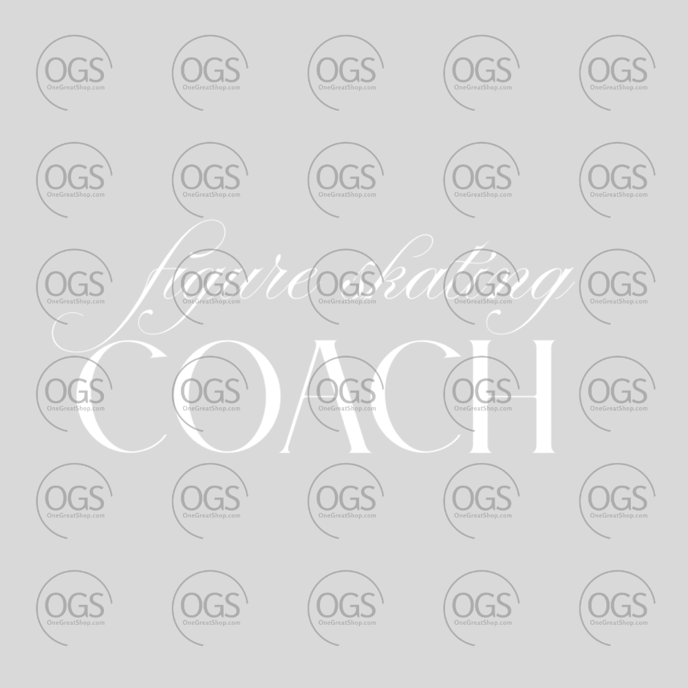 Pattern with 'OGS' logo and text 'Life Coaching' on a light gray background