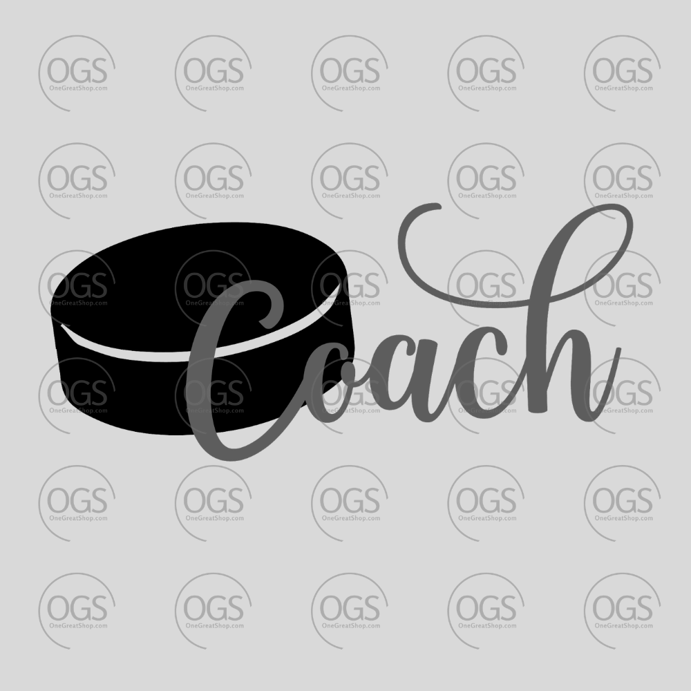 Hockey Design Coach with Puck