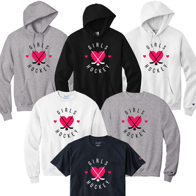 Hockey Design Girls Heart Hockey