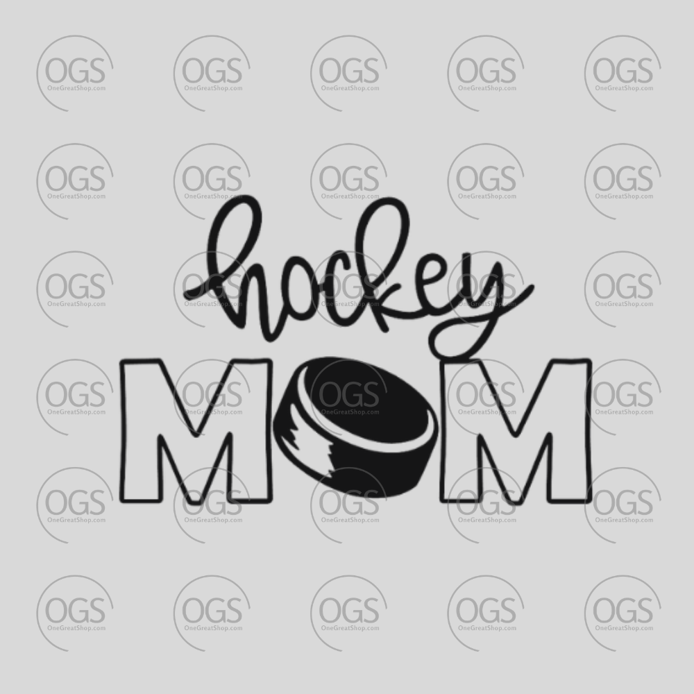Hockey Design Mom With Puck