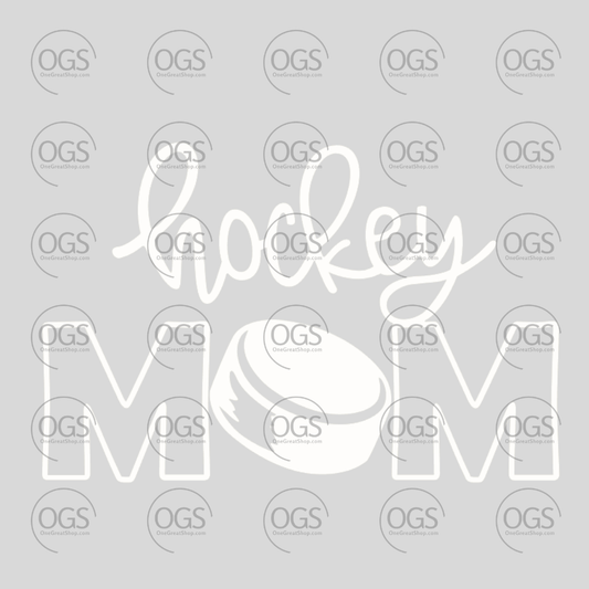 Hockey Design Mom With Puck