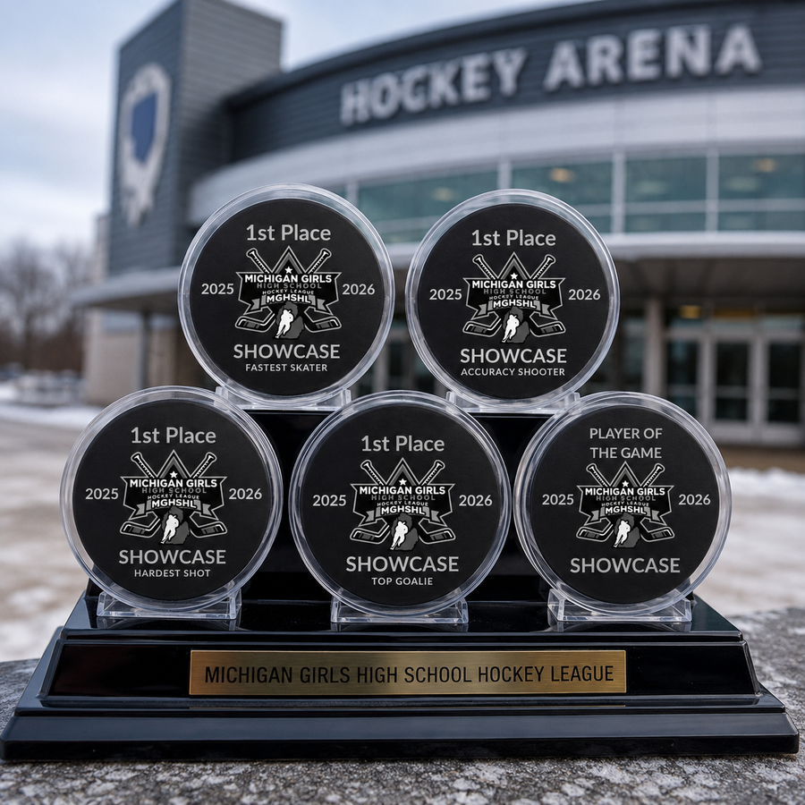 custom engraved hockey pucks