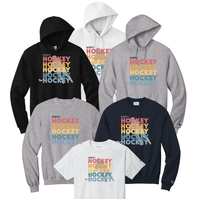 Hockey Design Women's Hockey Repeat Vintage Colors