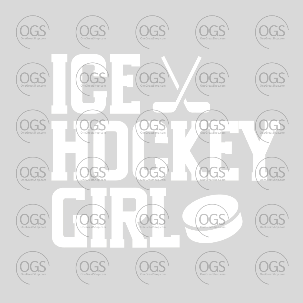 Hockey Design Ice Hockey Girl