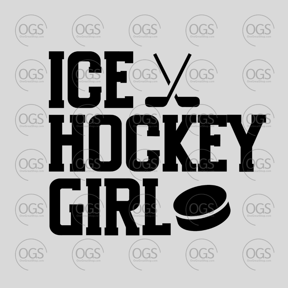 Hockey Design Ice Hockey Girl