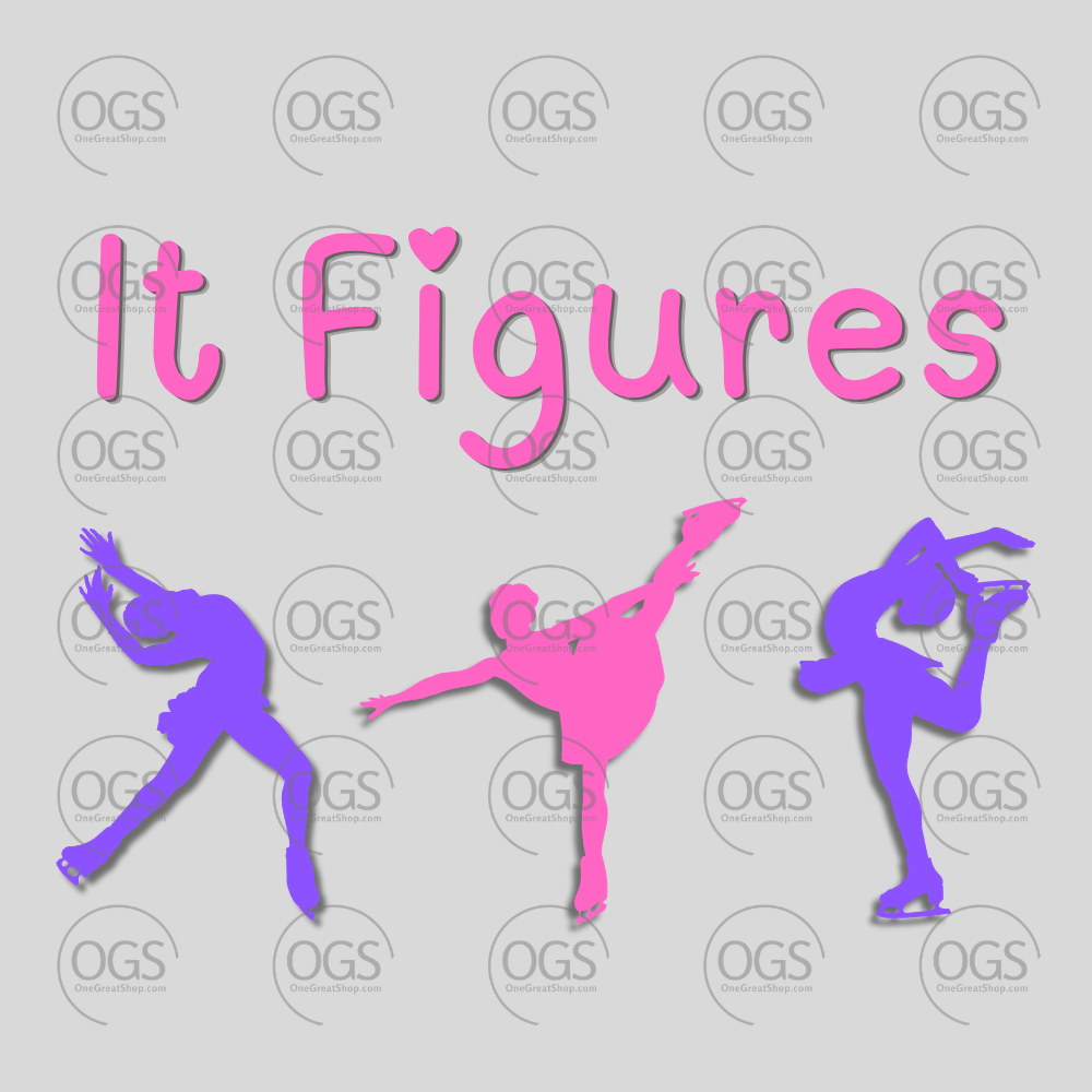 Silhouettes of dancers with 'It Figures' text.