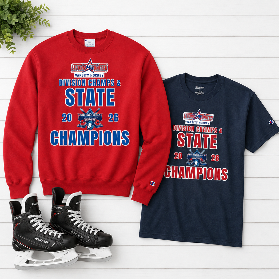 custom made girls hockey state championship apparel
