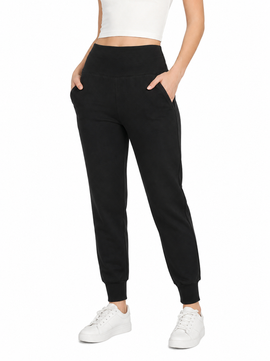 Front view Black Sport Jogger