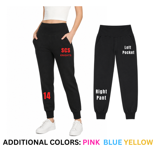 Customizable Black Sport Jogger pocket, pant, or both.