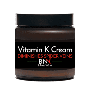 One Great Shop's BNY Cosmetics Vitamin K Face and Body Cream for diminishing spider veins