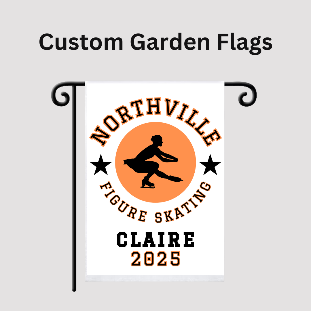 Customizes Garden Flags to show Team Spirit