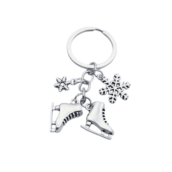 Figure Skating keychain charm