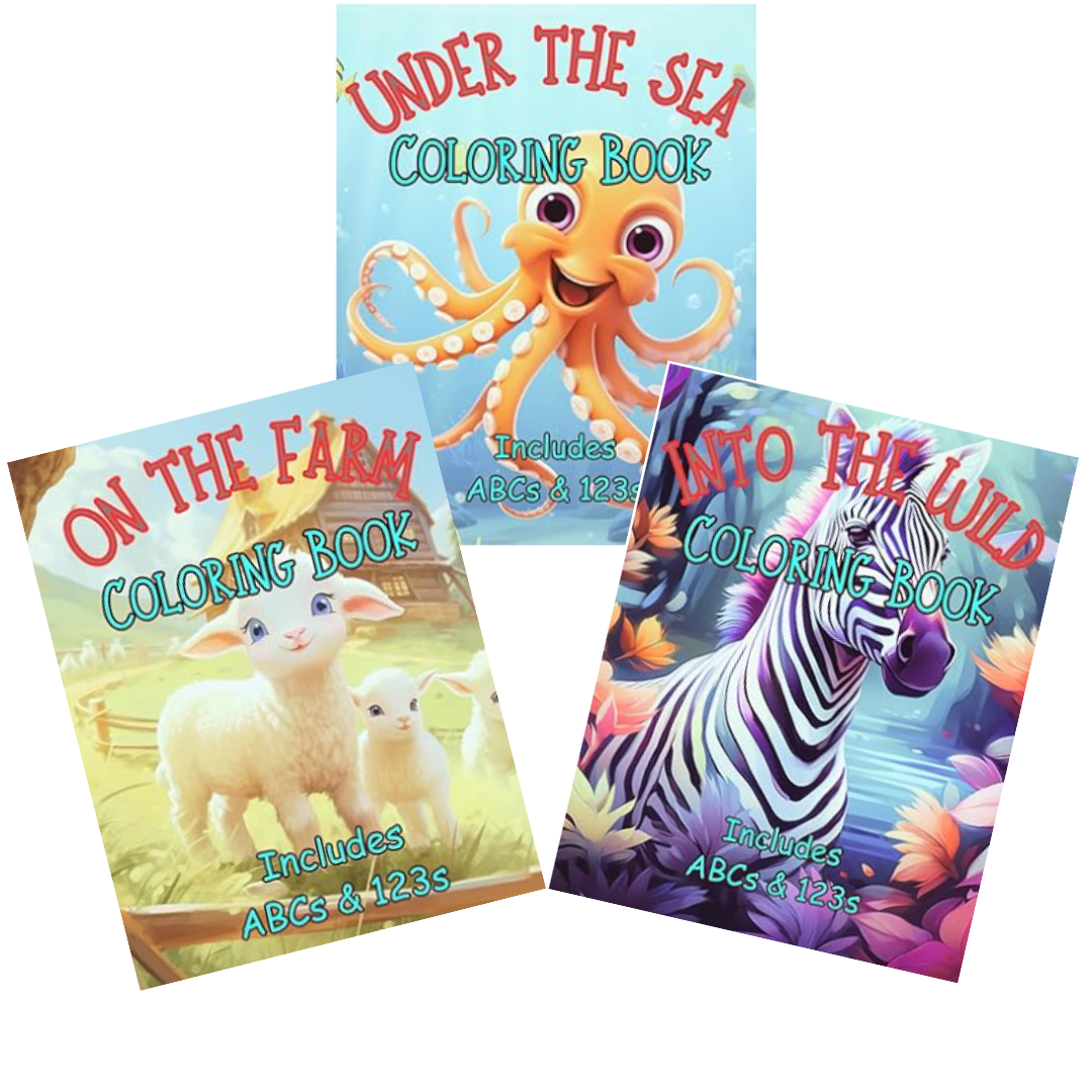 Get the Series of Activity Coloring Books for Kids