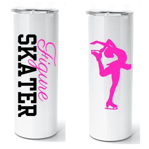 Hot Pink Figure Skater Tumbler